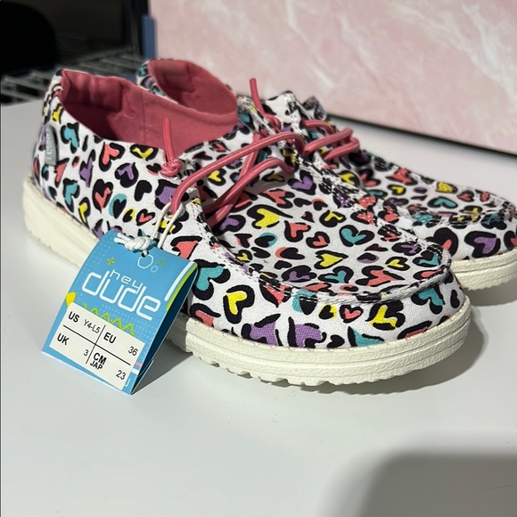 Hey Dude Other - Hey Dude Kids' Colorful Heart Shoes